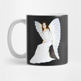 Guardian Angel, I am always here- Dark Grey Mug